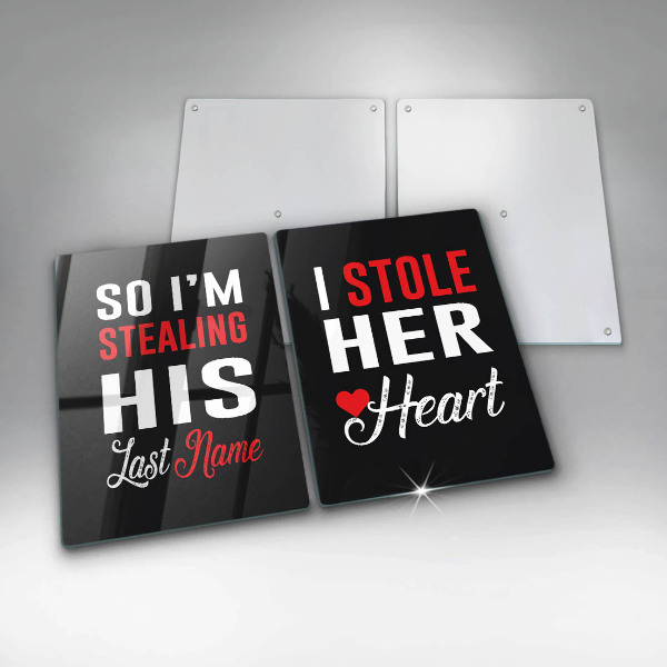 De vidrio templado Inscripción frase patrón