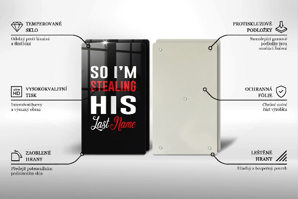 De vidrio templado Inscripción frase patrón