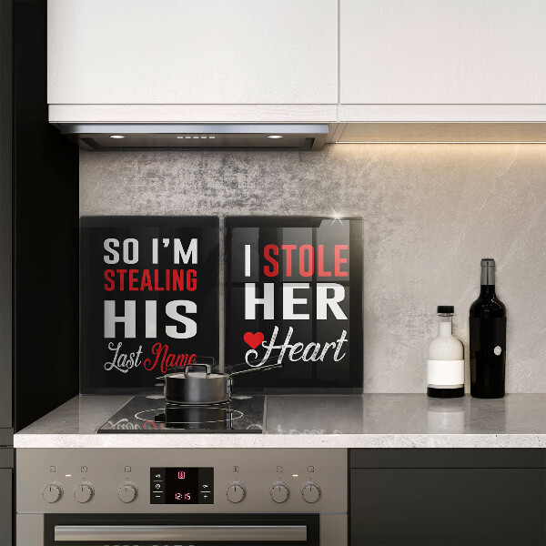 De vidrio templado Inscripción frase patrón