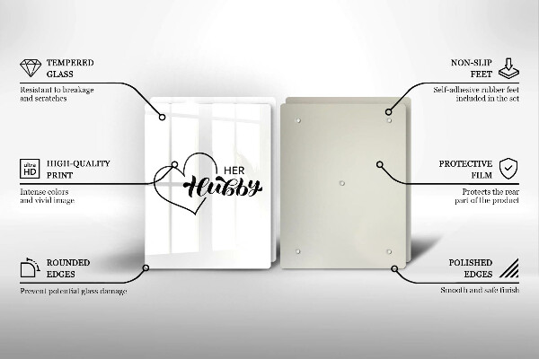 De vidrio templado Inscripción frase patrón