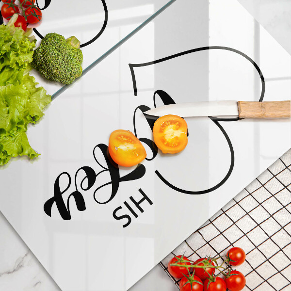 De vidrio templado Inscripción frase patrón