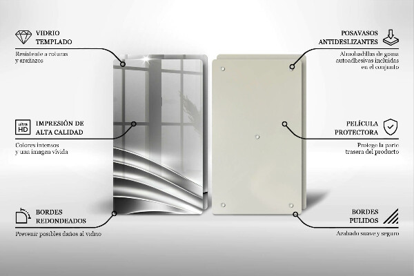 De vidrio templado Estructura metálica