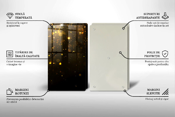 De vidrio templado Brillo dorado