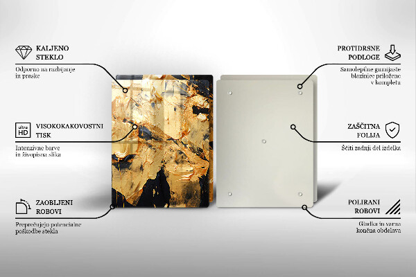 De vidrio templado Textura de pintura elegante