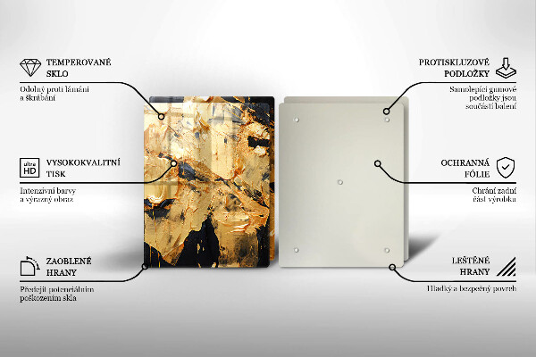 De vidrio templado Textura de pintura elegante