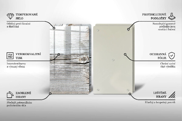De vidrio templado Estructura de madera brillante