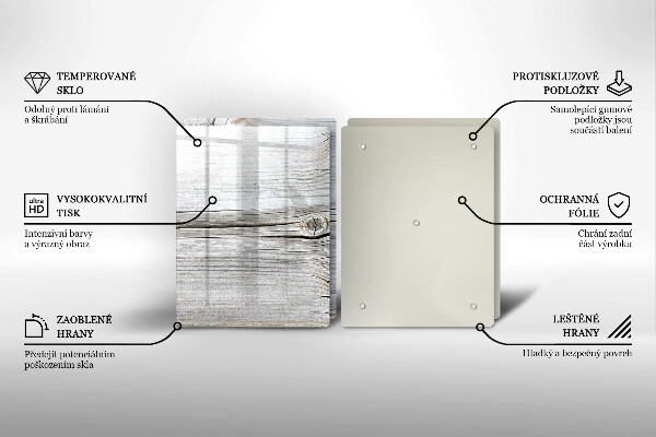 De vidrio templado Estructura de madera brillante