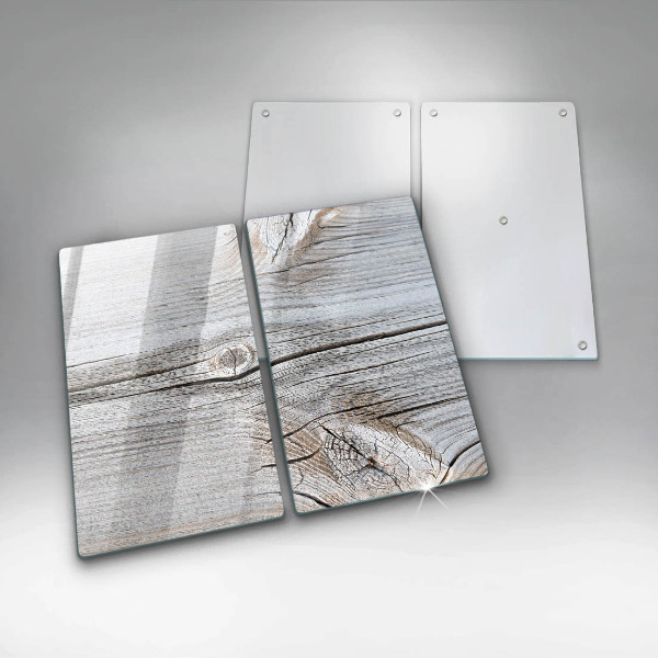 De vidrio templado Estructura de madera brillante