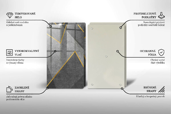 De vidrio templado Formas afiladas