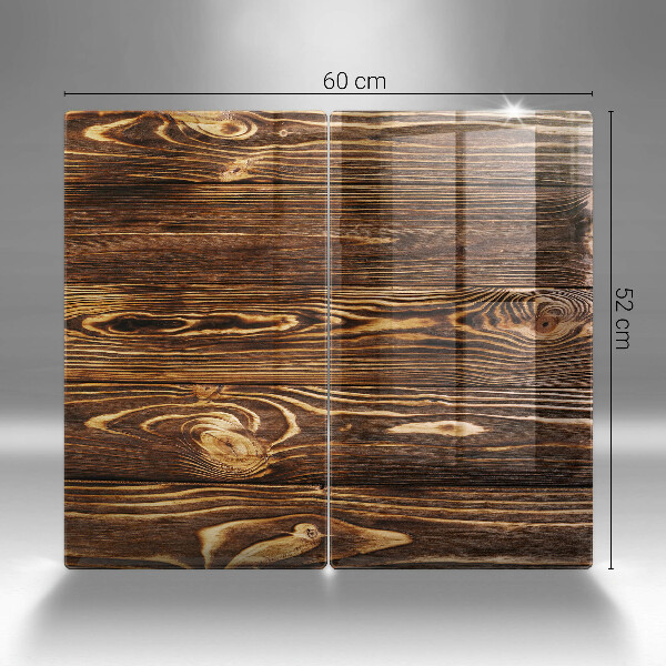 De vidrio templado Textura de madera