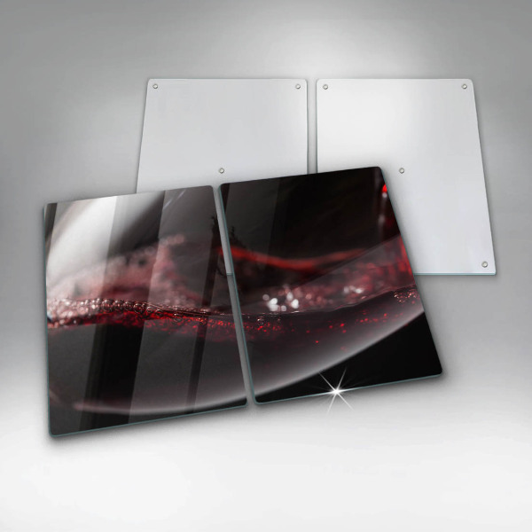 De vidrio templado Vino tinto en una copa