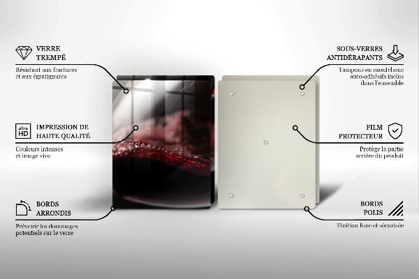 De vidrio templado Vino tinto en una copa