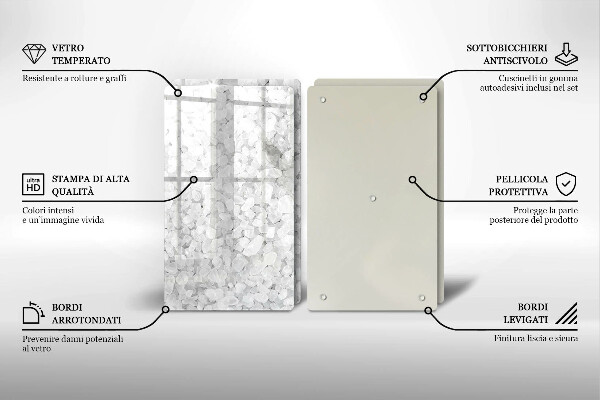 De vidrio templado Cristales de sal