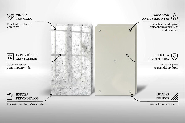 De vidrio templado Cristales de sal