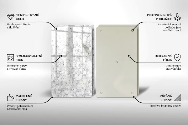 De vidrio templado Cristales de sal