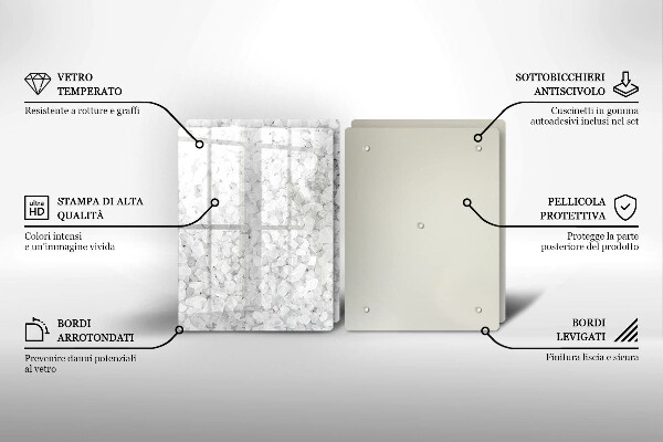 De vidrio templado Cristales de sal