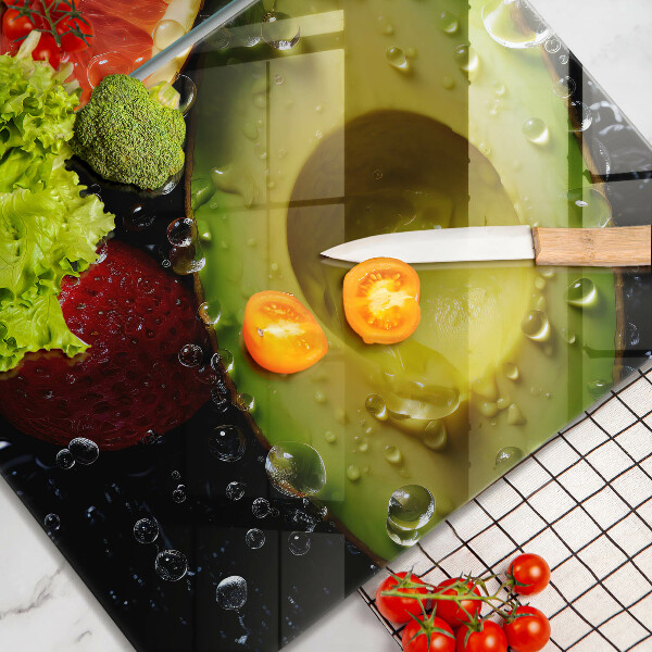 De vidrio templado Frutas y vegetales