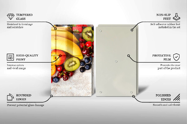 De vidrio templado Frutas navideñas