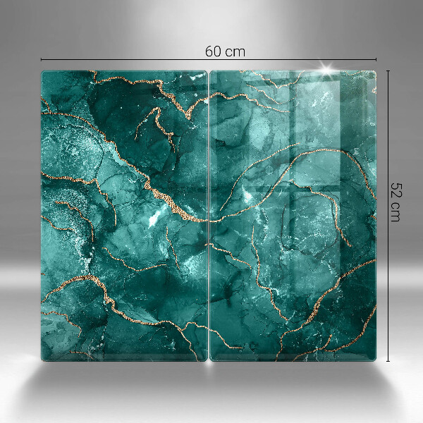 De vidrio templado Mármol azul