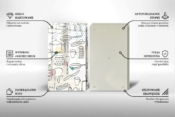 De vidrio templado Accesorios de cocina