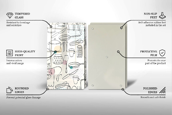 De vidrio templado Accesorios de cocina