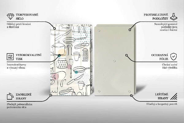 De vidrio templado Accesorios de cocina