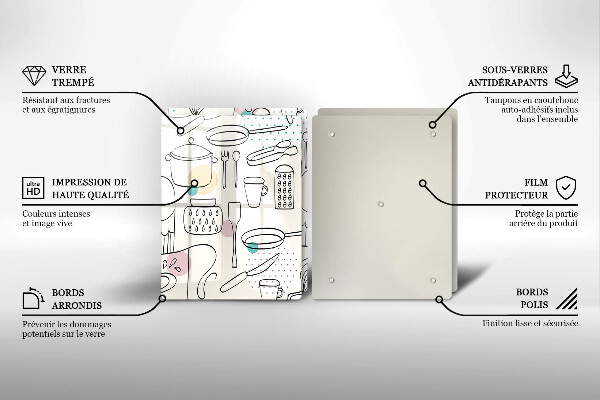 De vidrio templado Accesorios de cocina