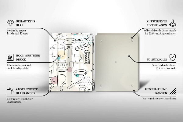 De vidrio templado Accesorios de cocina