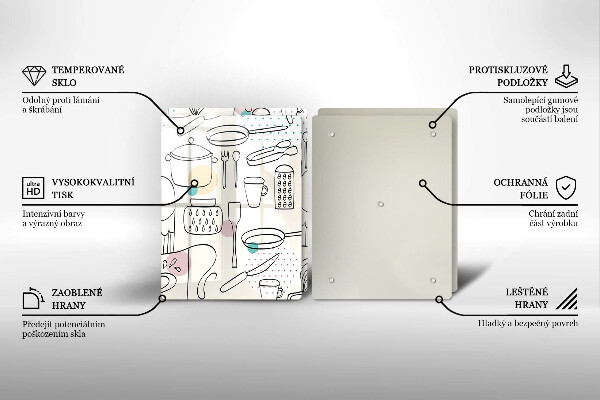 De vidrio templado Accesorios de cocina