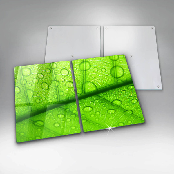 De vidrio templado Primer plano de una hoja