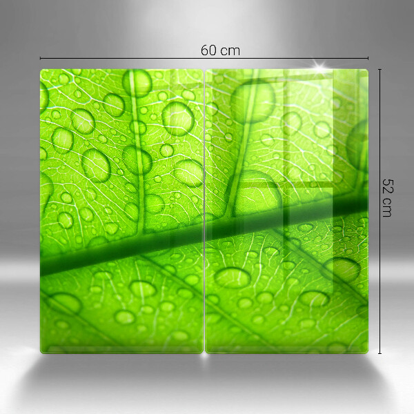 De vidrio templado Primer plano de una hoja