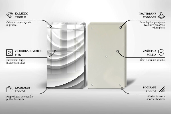 De vidrio templado Líneas geométricas