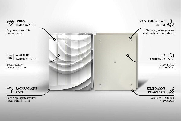 De vidrio templado Líneas geométricas