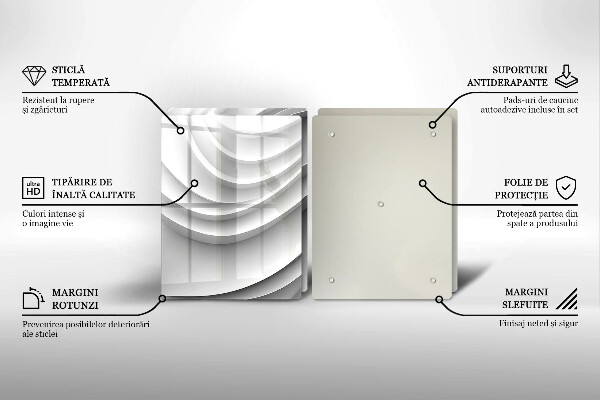 De vidrio templado Líneas geométricas
