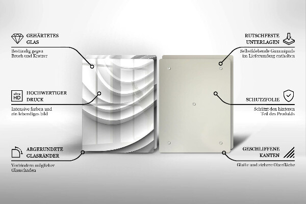 De vidrio templado Líneas geométricas