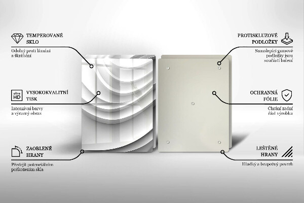 De vidrio templado Líneas geométricas