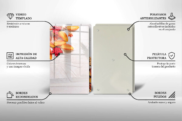 De vidrio templado Hojas de otoño