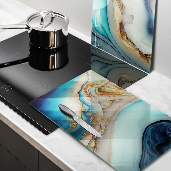 De vidrio templado Mármol multicolor