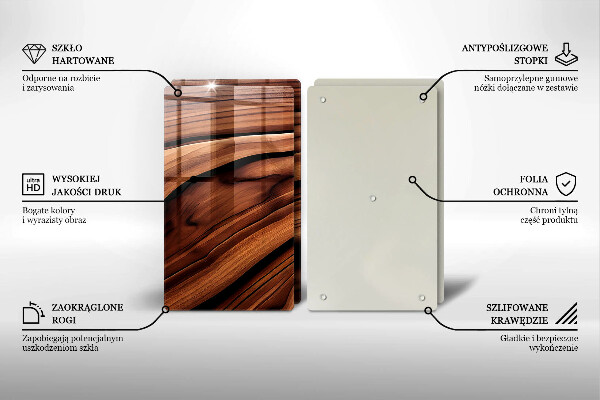 De vidrio templado Estructura de madera