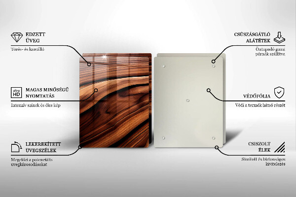 De vidrio templado Estructura de madera