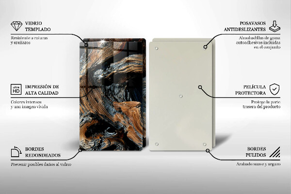 De vidrio templado Patrón abstracto