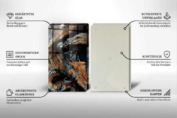 De vidrio templado Patrón abstracto