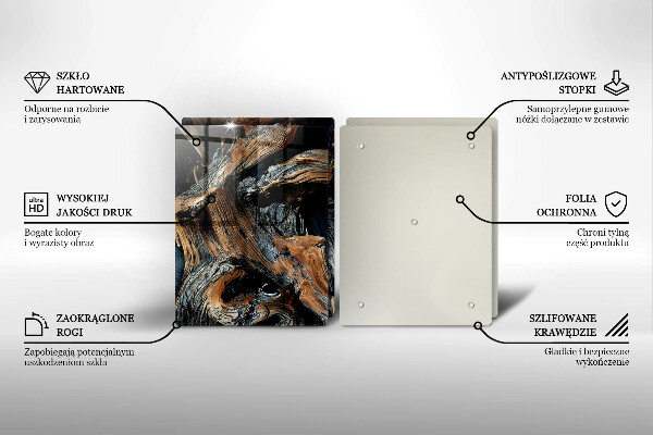 De vidrio templado Patrón abstracto