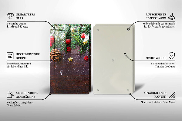 De vidrio templado Decoración navideña