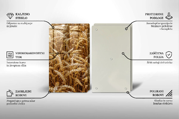 De vidrio templado Campo de grano