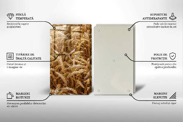 De vidrio templado Campo de grano