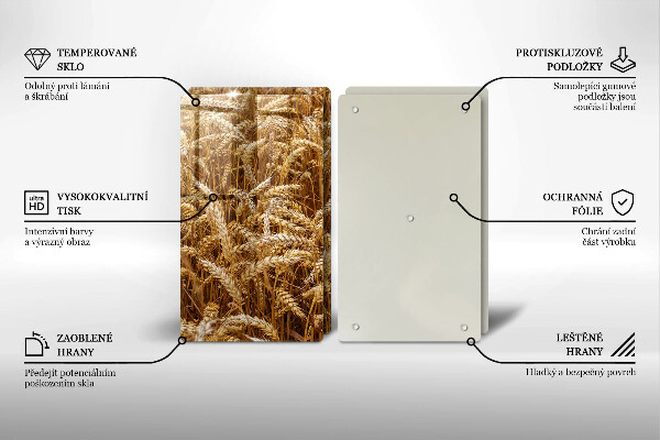 De vidrio templado Campo de grano