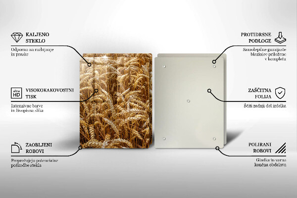 De vidrio templado Campo de grano