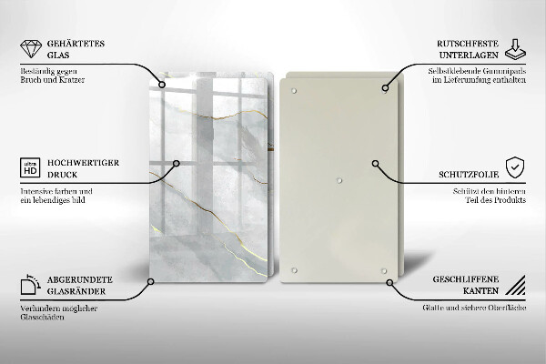 De vidrio templado Textura de piedra