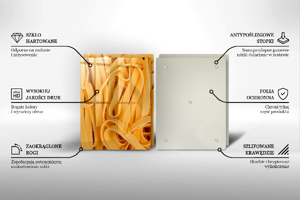 De vidrio templado Pasta tallarines